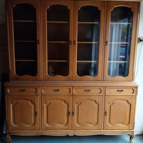 Handmade walnut buffet cabinet like new, classic vintage style