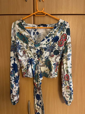 Флорален блузон Zara като нов, многоцветен, размер M