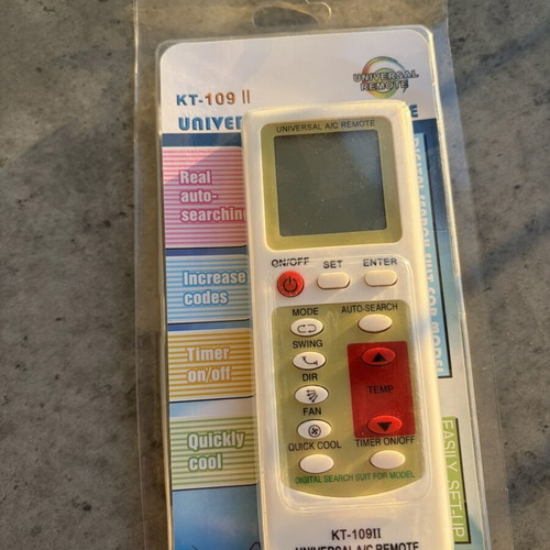 Universal Air Conditioner Remote Control KT-109 II brand new