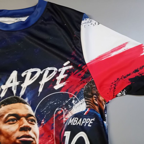 Mbappe 10 France commemorative acrylic T-shirt