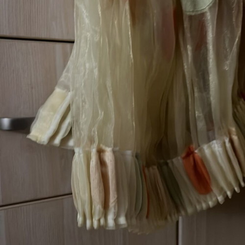 Curtains 2 pieces 180x115 cm like new, yellow transparent