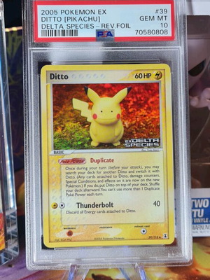 Pokemon Card Ditto Pikachu Ex #039 Delta Species Reverse Holo new