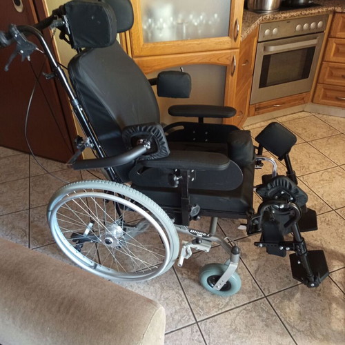 Special Use Wheelchair, Electric Bed with Mattress, Transport Chair, Food Table like new