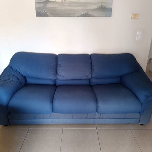 Sofa set with bed used, three-seater and two-seater