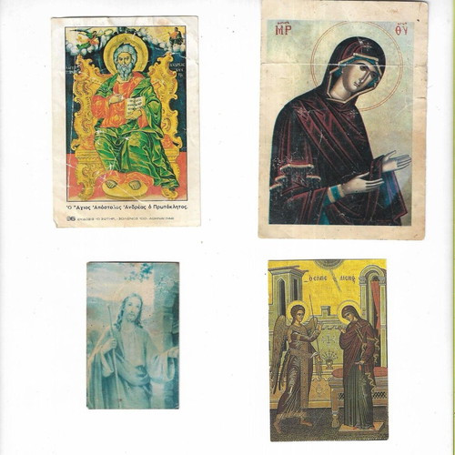 Religious postcards, pack of 6, vintage