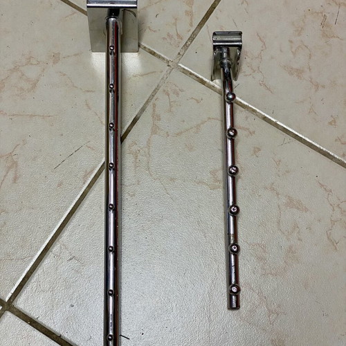 Metal Brackets with Balls for Store Shelves used, set of 2