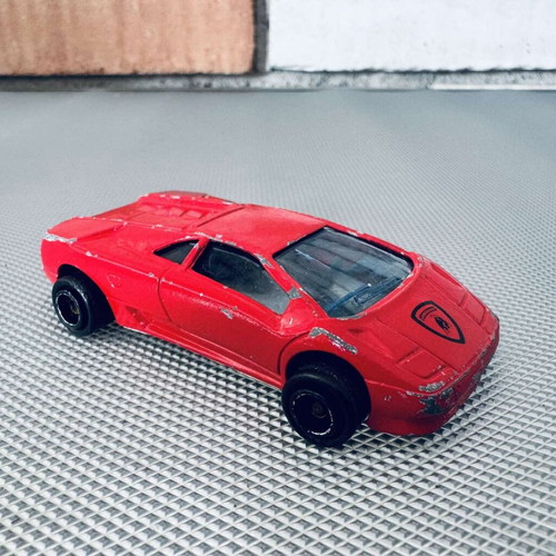 Majorette Lamborghini Diablo vintage toy car used, scale 1:58