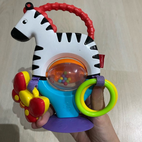 Fisher Price Activity Zebra with Suction Cup like new