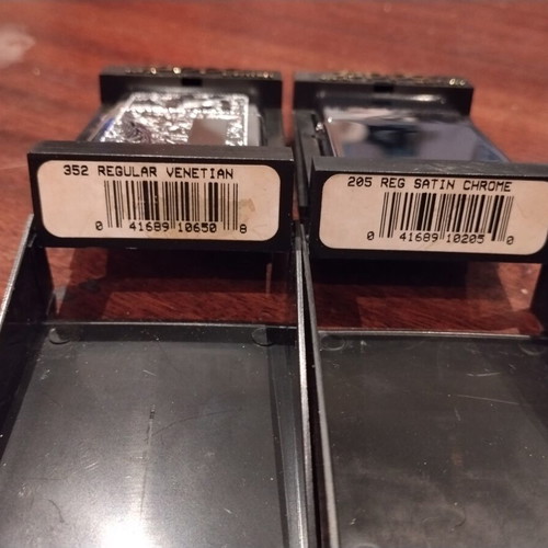 Zippo Venetian 2001 & Satin Chrome 2002 lighters set, collectible