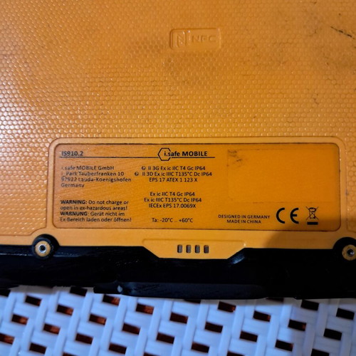i.safe MOBILE IS910.2 industrial ATEX tablet