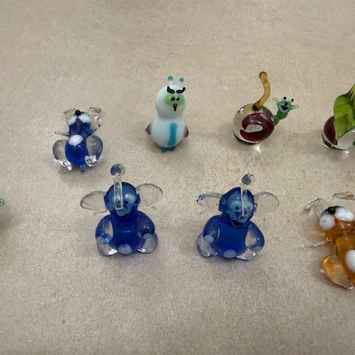 Murano miniatures like new, set of 8 pieces