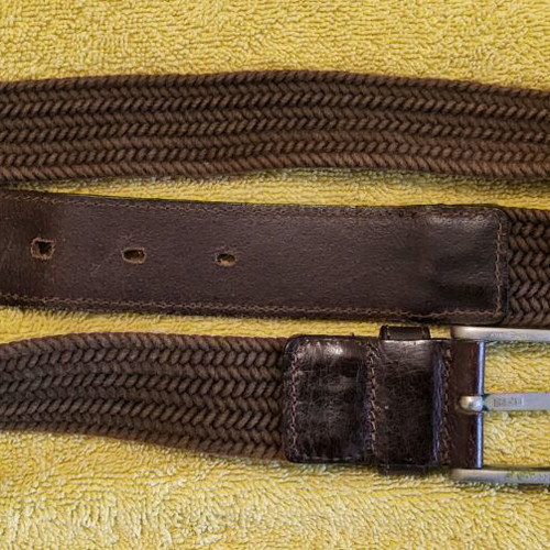 Women's belt used, brown, Made in Italy, length 99cm