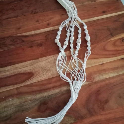 Handmade macrame plant hanger new