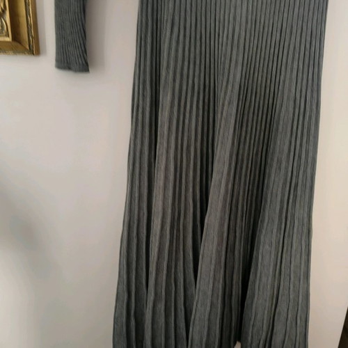 Escada knitted dress used, gray, size M