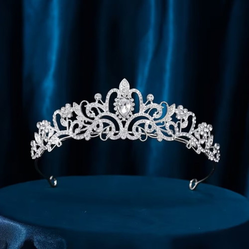 Bridal tiara with crystal rhinestones, new
