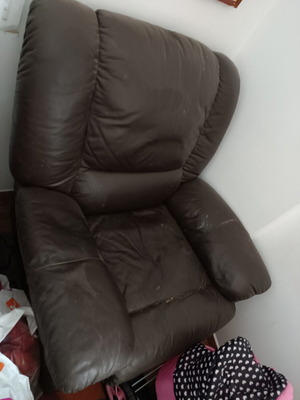 Leather armchair used