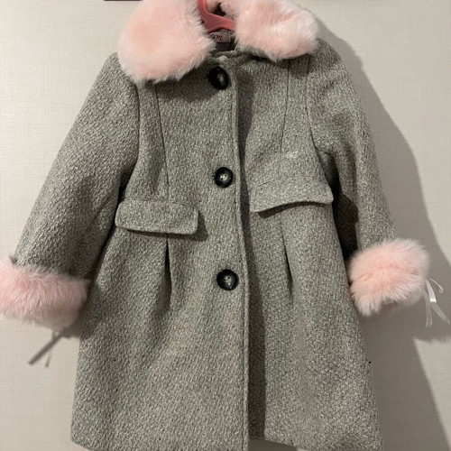 Sam 0 13 girls' grey coat like new, size 4 years
