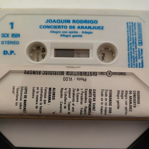 Joaquín Rodrigo Concierto De Aranjuez Cassette Tape like new, classical