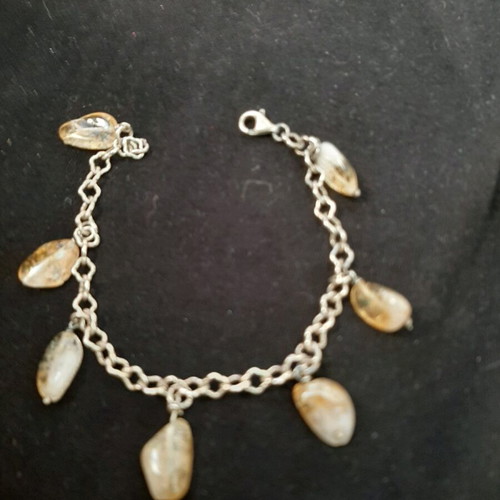 Bracelet like new with semi-precious citrine stones