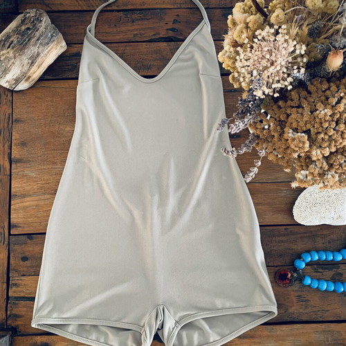 Stelios Koudounaris Romper new, greige color, size S