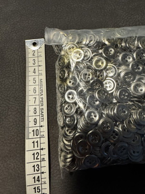Buttons new, silver color pack