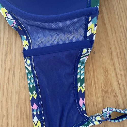 Dorina Veracruz plus size bikini top 90G, multicolor Aztec pattern