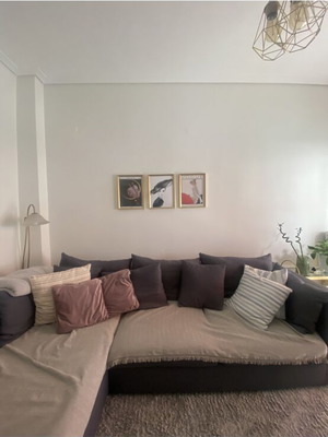 Entos-Sati Corner Sofa like new, gray with washable cushions