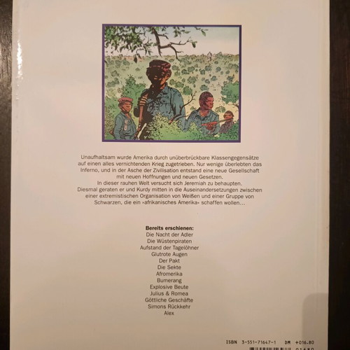Jeremiah Afromerika issue 7 used, Carlsen Comics