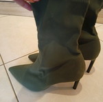 Bershka khaki sock boots size 38 new