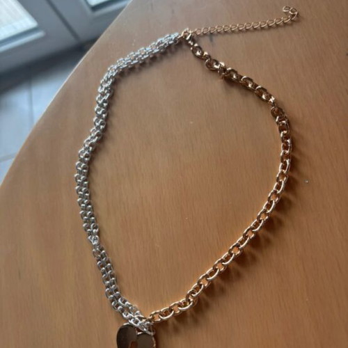 Necklace new silver and gold color