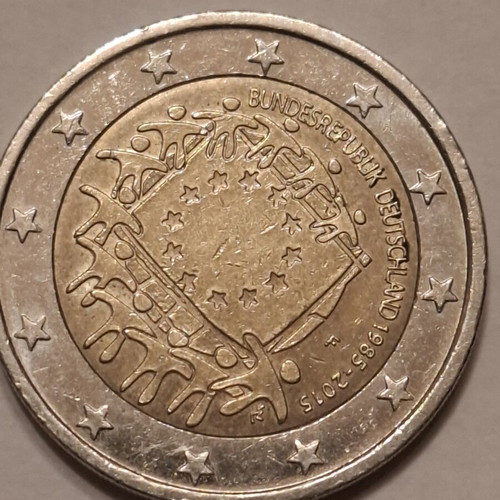 German commemorative 2 euro coins set like new, 4 pieces