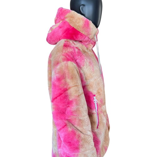 Duno women's reversible faux fur coat like new, size IT42