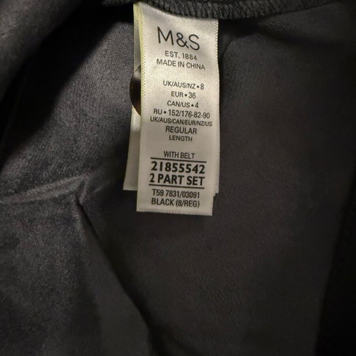 Marks & Spencer skirt black new, size 36