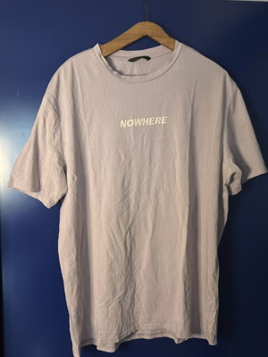 SheIn Lilac Short Sleeve T-Shirt with Letters like new