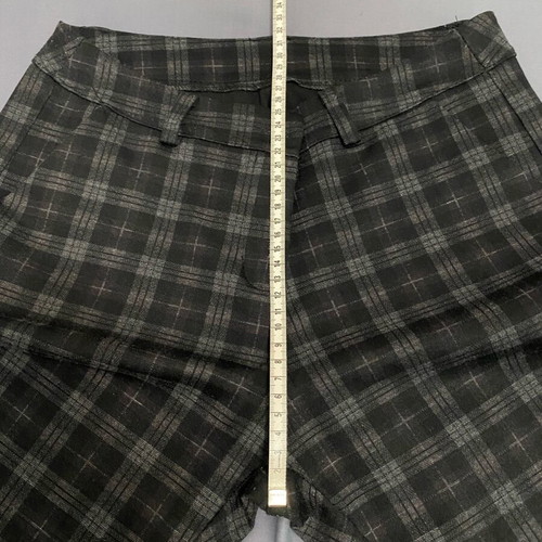 Women's checked pants like new, size M, black and gray