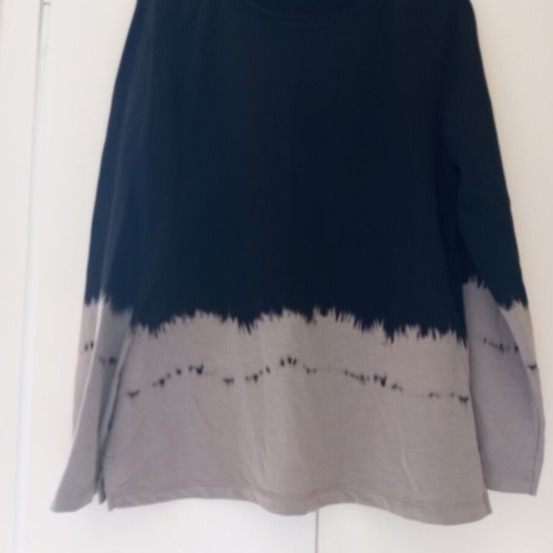 Cotton sweater black and gray