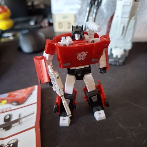 MFT Sideswipe action figure with accessories and instructions