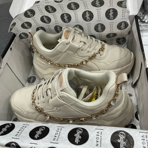 Buffalo women's sneakers like new, beige, size 40