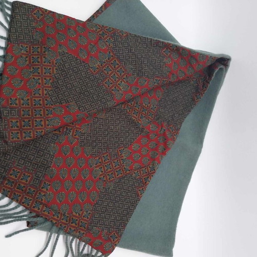 Vintage Hubert Milano men's scarf made of cotton and wool like new