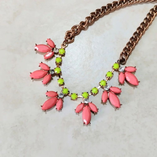 Accessorize Boho Necklace colorful statement summer jewelry