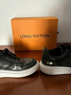 Louis Vuitton men's sneakers like new, smoke grey, size 43
