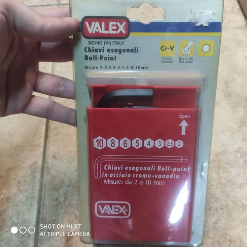 Valex Italian Allen key set new