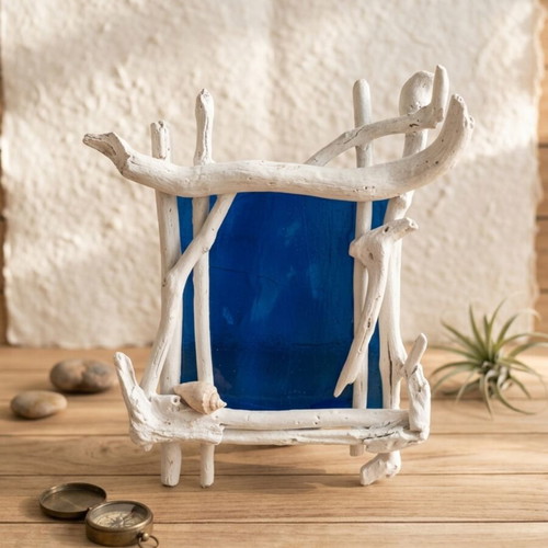 Photo frame made of driftwood new