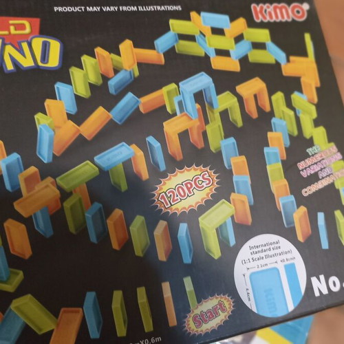 World Domino board game used, 129 pieces