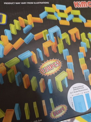 World Domino board game used, 129 pieces