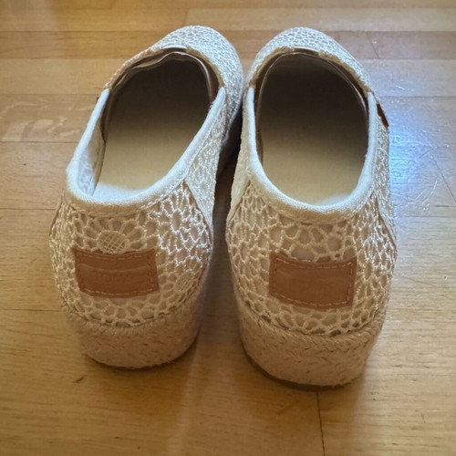 TOMS espadrilles like new, fabric, 4 cm heel, size 38