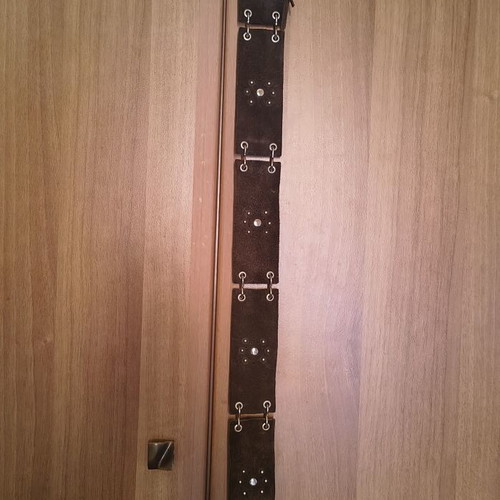 Leather belt like new, brown, size 60