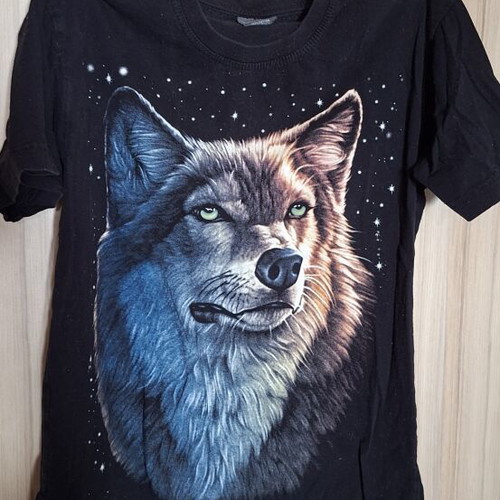 Children's cotton t-shirt size 152cm like new, black
