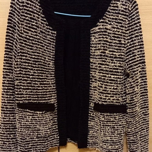 MNG jacket new, black and white tweed, size S-M