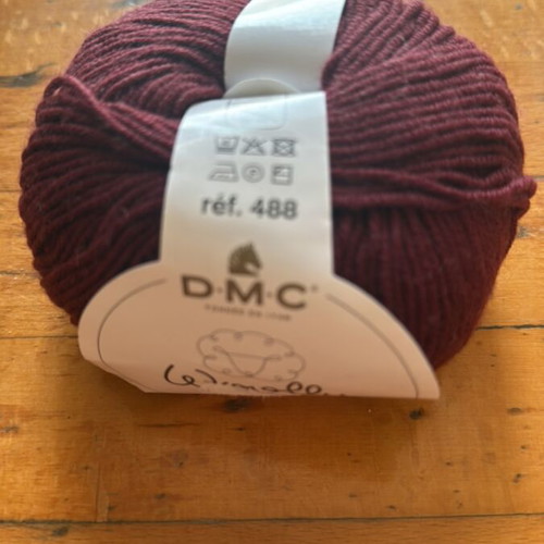 DMC Woolly 100% Merino Superwash yarn set of 3 new black white burgundy